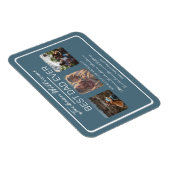 ファーザーズ最高のデーパパEver Blue Three Photo マグネット (右側)