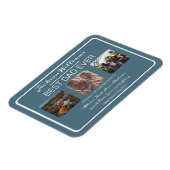 ファーザーズ最高のデーパパEver Blue Three Photo マグネット (左側)