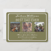 ファーザーズ最高のデーパパEver Olive Three Photo シーズンカード (正面)