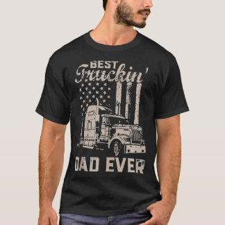 ファーザーズ父のデイ最高のパパトラッキンパパEVER US Tシャツ