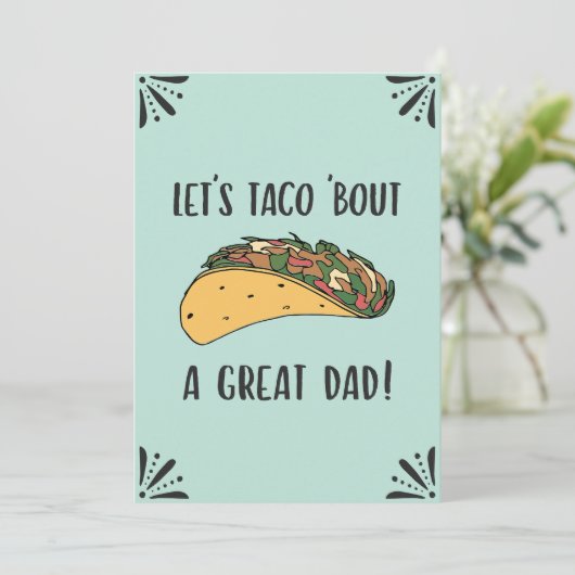 ファーザーズ素晴らしデイパパおもしろいタコプン引用文 カード (スタンド正面)