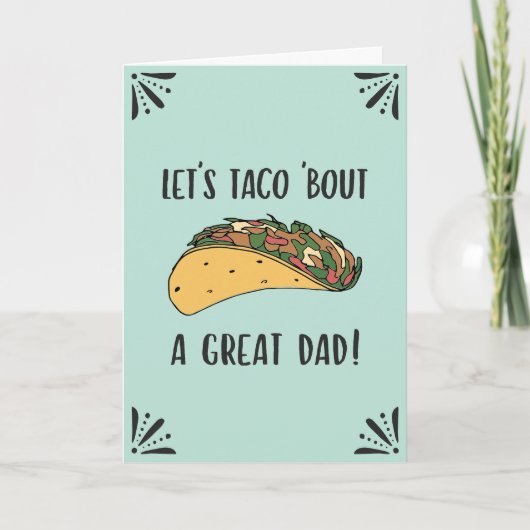 ファーザーズ素晴らしデイパパおもしろいタコプン引用文 カード (正面)