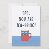 ファーザーズ素晴らしデイパパおもしろいティープン引用文 カード (正面)
