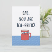 ファーザーズ素晴らしデイパパおもしろいティープン引用文 カード (スタンド正面)