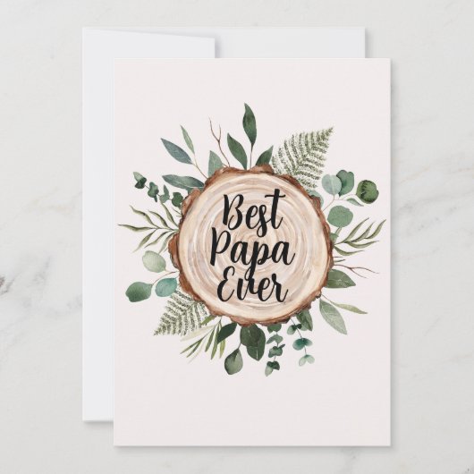 ファーザーズ素朴デイウッド&リーフカスタム引用文 シーズンカード (正面)