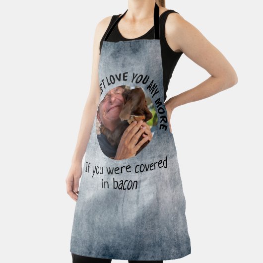 ファーザーズ・デイおもしろい犬引用文カスタムフォトグランジ エプロン (インサイチュ)