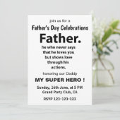 ファーザーズ・デイお祝いパーティー 招待状 (スタンド正面)