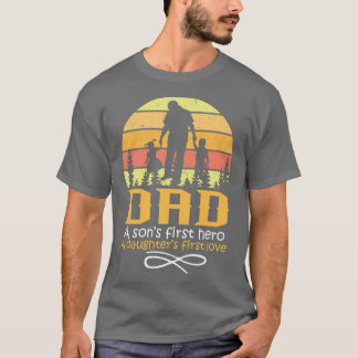 ファーザーズ・デイパパファースト・ラブとファースト・ヒーロー Tシャツ