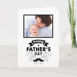 ファーザーズ・デイ写真テンプレート パーソナライズされた カード