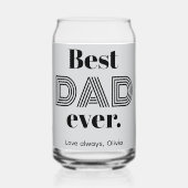 ファーザーズ・デイ最高のパパ・エバー16oz ガラス缶 (正面)