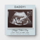 ファーザーズ・デイ超音波妊娠告知パパ フォトプラーク (正面)