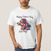 ファーザーズ・デイ・ドッグ・ラブTシャツ Tシャツ (正面)