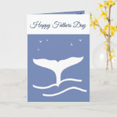 ファーザーズ・デイ・ホエール・フィカスタマイズン/ カード (黄色い花)