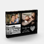 ファーザーズ・デイ・ラブユー・パパ・モダンコラシンプルージュ フォトブロック (左)