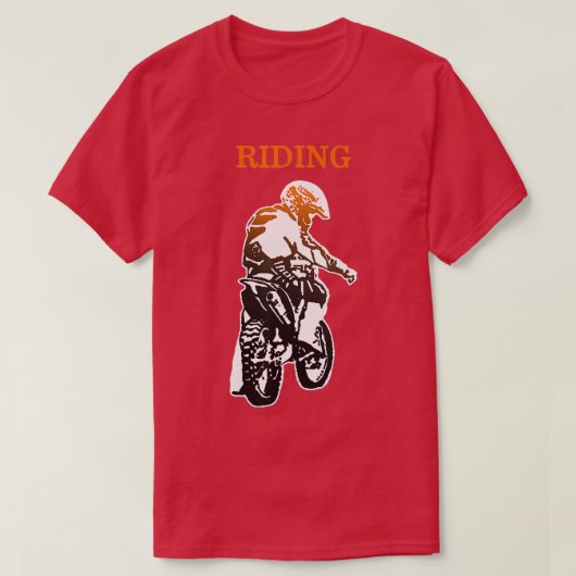 ファーザーソンマッチングライディングバディズダートバイクパパM Tシャツ (デザイン正面)