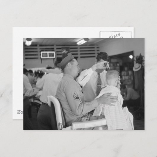 ファーザーソン理容師エクスペリエンス1940年代 ポストカード (正面/裏面)