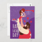 ファーザーソン遊ズのバスケットボールかわいいイラストレーション ポストカード (正面/裏面)