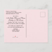 ファーザードーターダンスリトルマーメイドテーマ インビテーションポストカード (裏面)