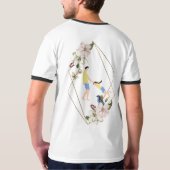 ファーザードーターボンドライトハウス最高のパパエバーブルー Tシャツ (裏面)