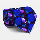 ファーザーブルーパープルバラ ネクタイ (ロール)