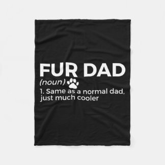 ファーザー定義 ふざけた犬 猫好き ペットファーザー フリースブランケット