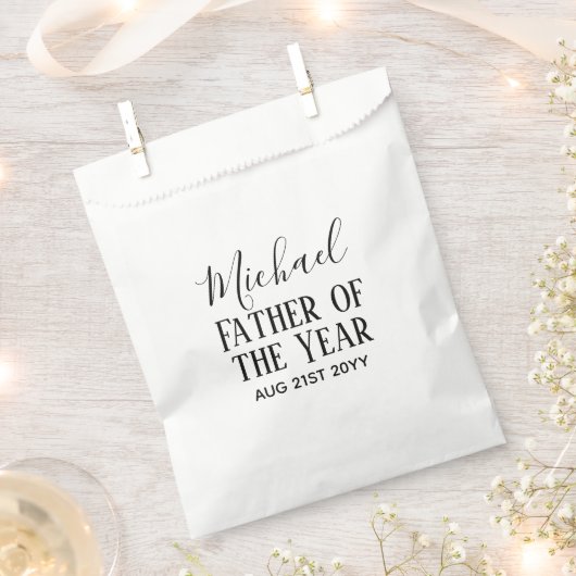 ファーザー・オブ・ザ・イヤーパパ夫マンCUSTOM文字 フェイバーバッグ (クリップ留めされた状態)