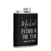 ファーザー・オブ・ザ・イヤーパパ夫マンCUSTOM文字 フラスク (右)