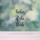 ファーザー・オブ・シンプルブライド結婚・ブラックタイポグラフィ アクリルサイン (ニュートラル)