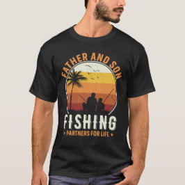 ファーザー・ソン・魚釣り・パートナーズ・フィッシャーマンフィッシャー Tシャツ
