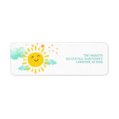 ファーストのまわりにトリップザサン差出人住所ラベル ラベル (正面)