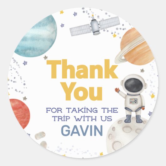 ファーストのまわりにトリップザサン誕生日 ラウンドシール (正面)