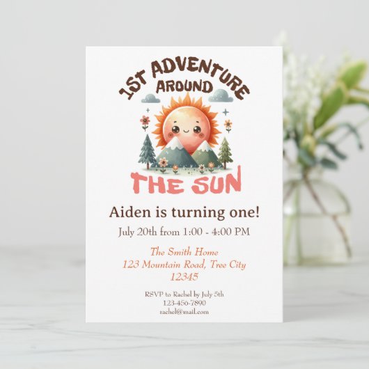 ファーストのまわりにトリップザサン誕生日 招待状 (スタンド正面)