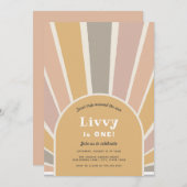 ファーストのまわりにトリップザサン誕生日 招待状 (正面/裏面)