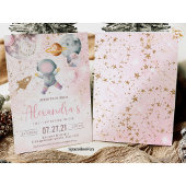 ファーストアウタースペース誕生日招待状ガールアストローナ 招待状