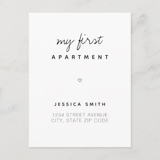 ファーストアパートメント新住所はがきアナウンス ポストカード (正面)