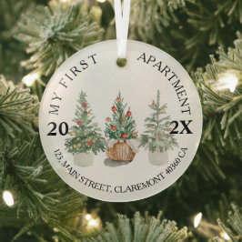 ファーストアパートメント記念クリスマスツリー ガラスオーナメント