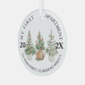 ファーストアパートメント記念クリスマスツリー ガラスオーナメント (正面左)