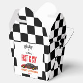 ファーストアンドシックスレッドフレームレースカー6thバースデーパーティー フェイバーボックス (オープン)