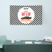 ファーストアンドシックスレッドフレームレースカー6thバースデーパーティー 横断幕 (トレードショー)