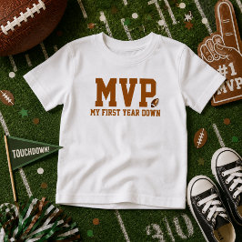 ファーストイヤーダウン | フットボール1歳の誕生日 トドラーTシャツ
