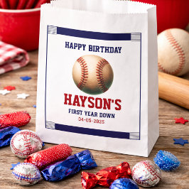 ファーストイヤーダウン ベースボール 1歳誕生日パーティー フェイバーバッグ