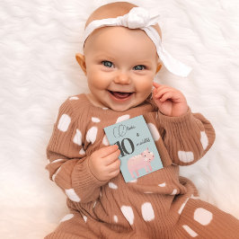 ファーストイヤー マイルストーン カード 「かわいいジャングルのどうぶつたち」