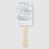 ファーストウィンタースノーフレーク結婚式 プログラムハンドファン ハンドファン (正面)