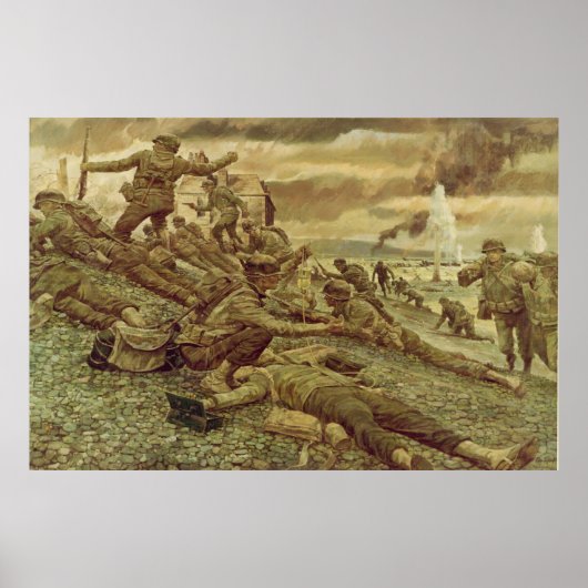 ファーストウェーブアットオマハバイケンライリープリント ポスター (正面)