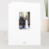 ファーストカップルのドナルドとメラニアトランプ カード (裏面)