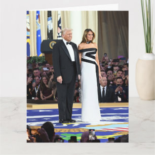 ファーストカップルのドナルドとメラニアトランプ カード