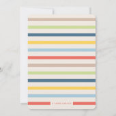 ファーストカラフルファーザーデイカード – ネイビー カード (裏面)