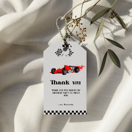 ファーストカーレースボーイ2歳のバースデー感謝していあなた ギフトタグ