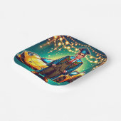 ファーストカー付き卒業カスタム男 ペーパープレート (傾斜あり)