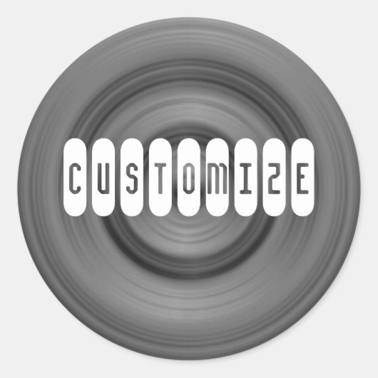 ファーストカー – テンプレート ラウンドシール (正面)